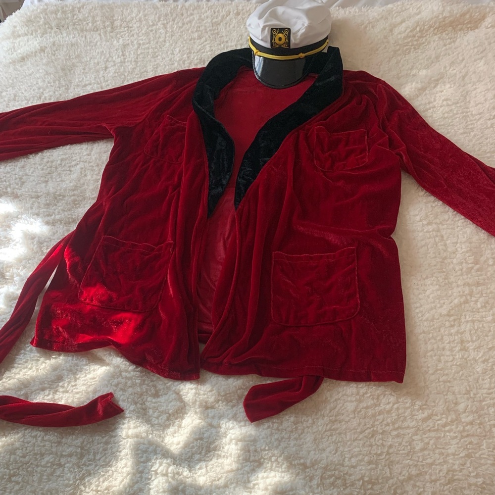 Hugh Hefner costume.